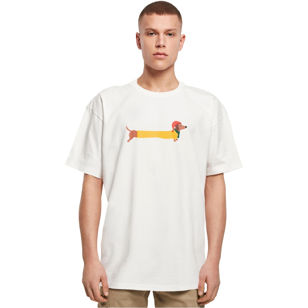 Merchcode - Christmas Dog Tshirt Homme - Blanc